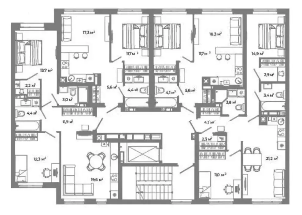 2-к кв. Астраханская область, Астрахань Зеленые кварталы жилрайон,  ... - Фото 2