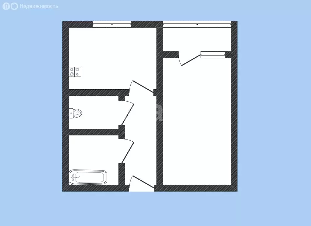 1-комнатная квартира: Черкесск, улица Космонавтов, 29 (32.2 м) - Фото 1