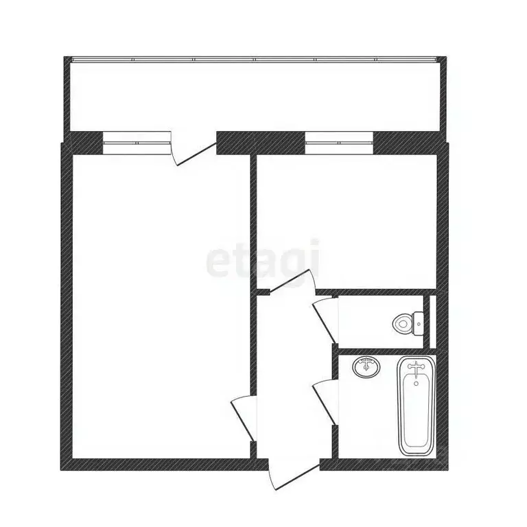 1-к кв. Белгородская область, Белгород Славянская ул., 7 (34.5 м) - Фото 1