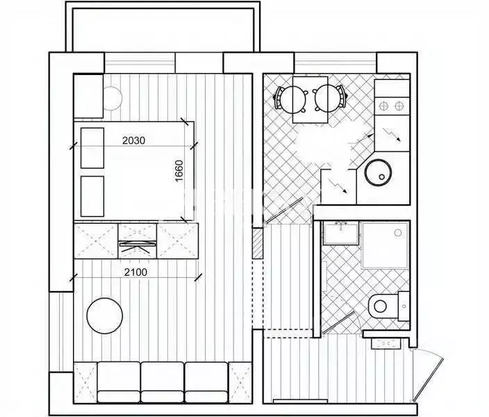 1-к кв. Костромская область, Кострома ул. Северной Правды, 33 (33.0 м) - Фото 2