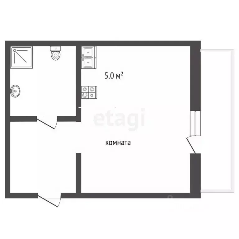 Студия Севастополь ул. Челюскинцев, 57/3 (38.1 м) - Фото 0