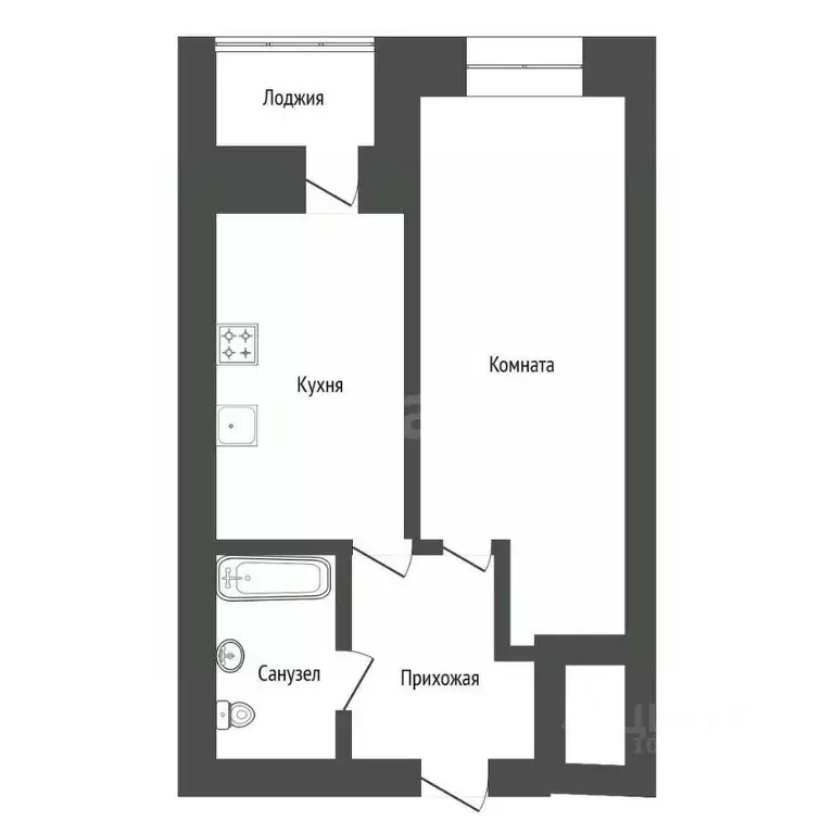 1-к кв. Башкортостан, Уфа ул. Геологов, 53 (35.6 м) - Фото 0