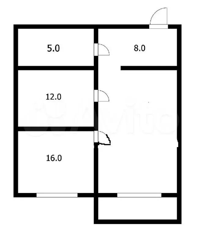 3-к. квартира, 69 м, 3/5 эт. - Фото 0