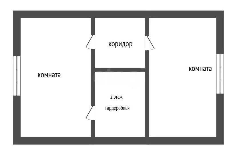 3-комнатная квартира: посёлок Расцвет, Фабричная улица, 7 (50.5 м) - Фото 2