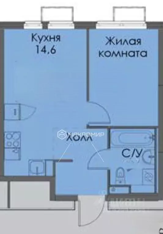 1-к кв. Москва 2-й Нагатинский проезд, 6к1 (35.0 м) - Фото 2