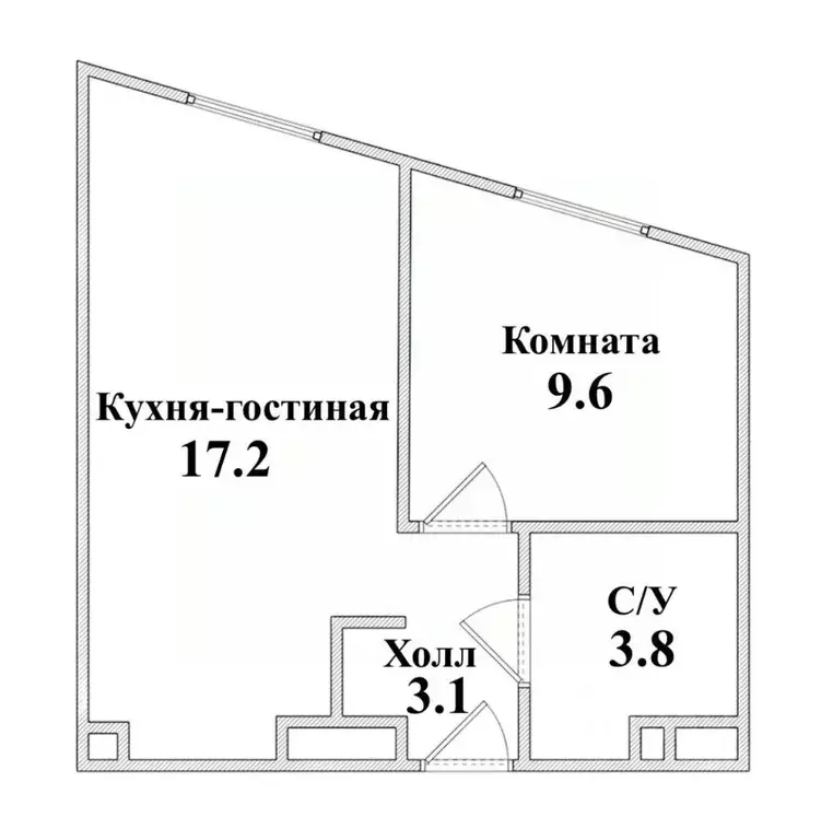 1-к кв. Москва Нагатинская наб., 10А (33.5 м) - Фото 1