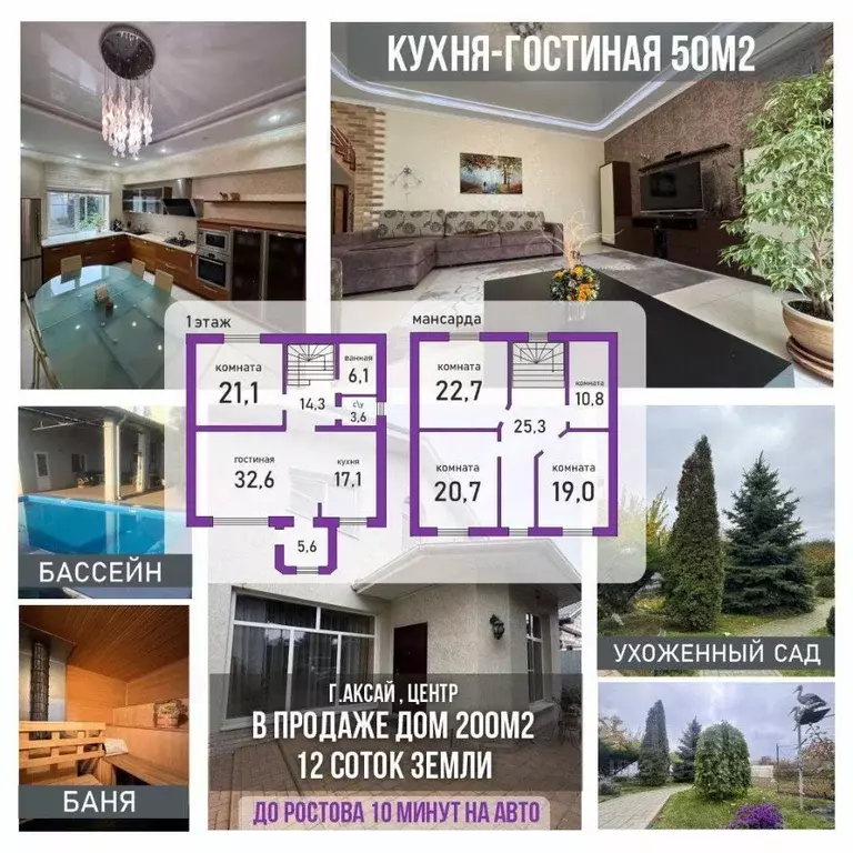 Дом в Ростовская область, Аксай Стекольная ул., 57 (200 м) - Фото 2