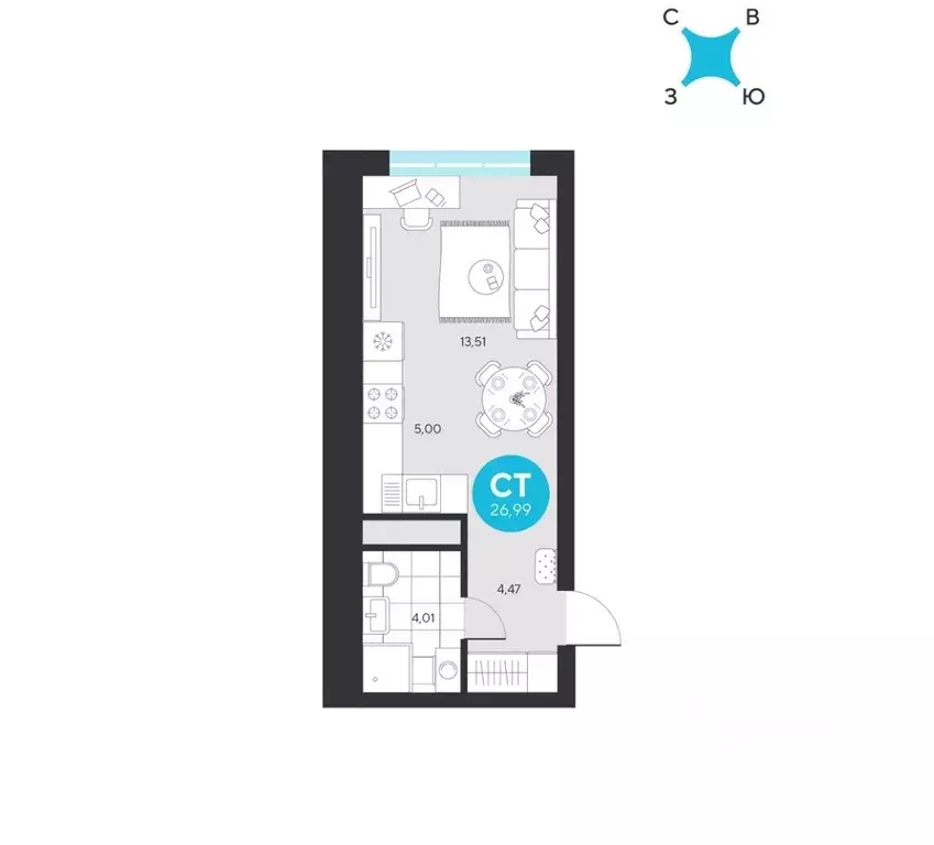 Студия Свердловская область, Екатеринбург Академический мкр, 25-й ... - Фото 0