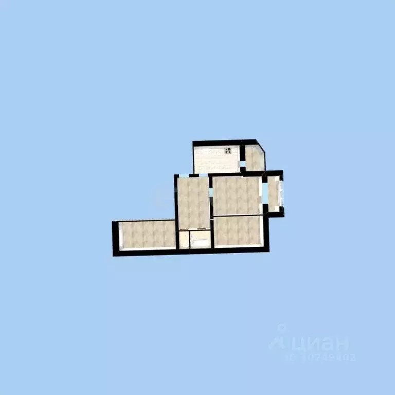 3-к кв. Башкортостан, Уфа ул. Малая Лесозаводская, 2/1 (73.1 м) - Фото 2