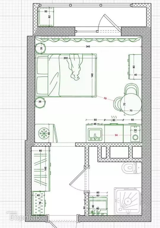 Студия Краснодарский край, Краснодар пос. Знаменский, ул. Природная, ... - Фото 2