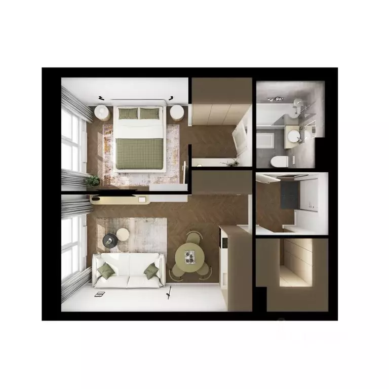 1-к кв. Московская область, Красногорск городской округ, пос. ... - Фото 2