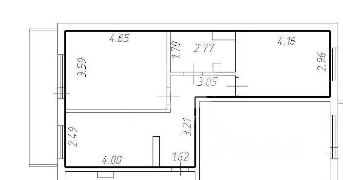 2-к кв. Кемеровская область, Кемерово ул. Серебряный Бор, 4А (52.0 м) - Фото 2