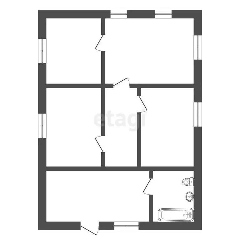 Дом в Заводоуковск, переулок Республики (60 м) - Фото 1