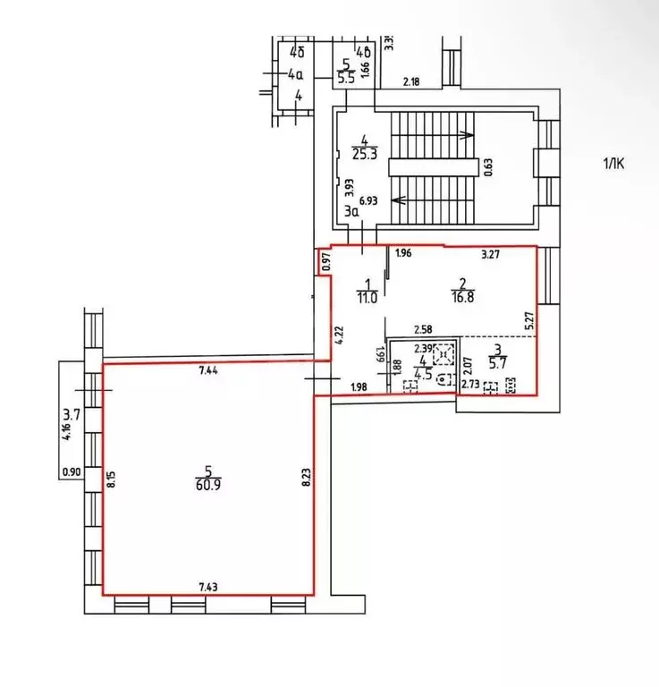 1-комнатная квартира: Санкт-Петербург, 8-я линия Васильевского ... - Фото 1