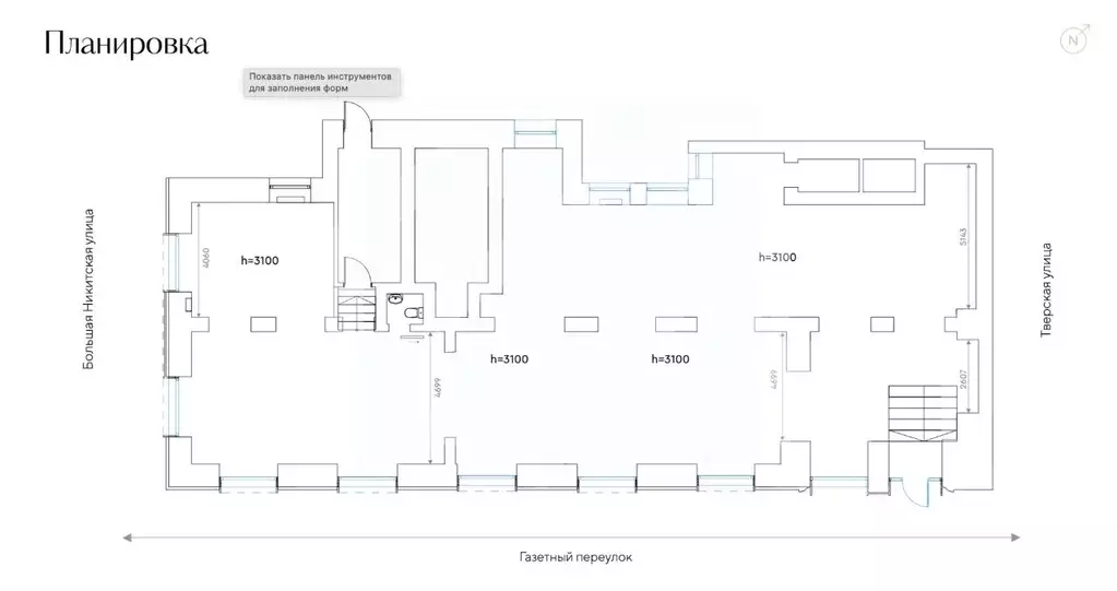 Помещение свободного назначения в Москва Большая Никитская ул., 12 ... - Фото 2
