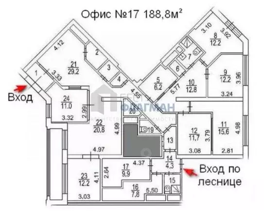 Офис в Москва Минская ул., 1ГК1 (189 м) - Фото 1