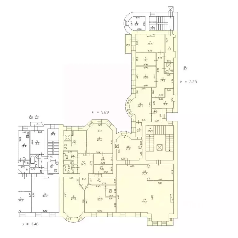 6-к кв. Санкт-Петербург Захарьевская ул., 23 (408.4 м) - Фото 1