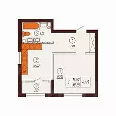 1-к кв. Оренбургская область, Оренбург Северный жилрайон, Фамильные ... - Фото 1