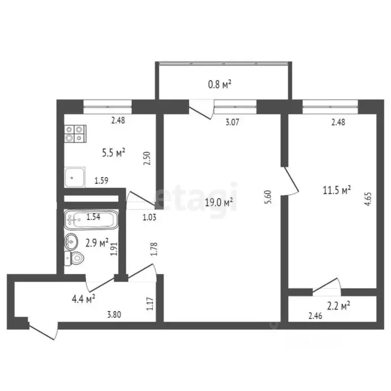 2-к кв. Марий Эл, Йошкар-Ола Первомайская ул., 150 (41.4 м) - Фото 1