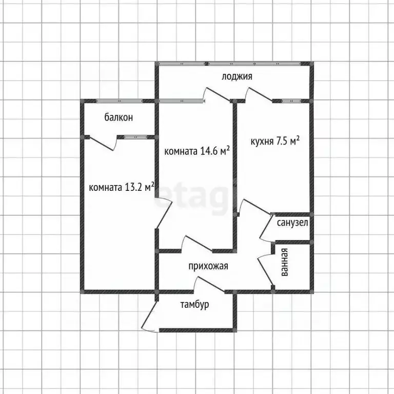 2-к кв. Адыгея, Майкоп ул. Горького, 196 (45.5 м) - Фото 2