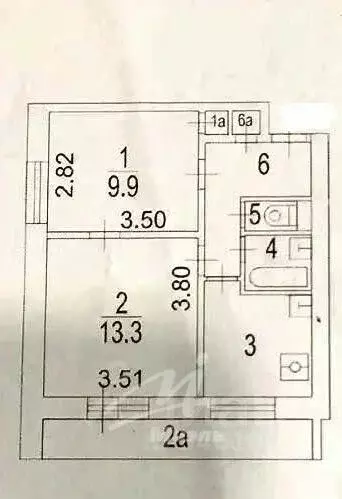 2-к кв. Москва Элеваторная ул., 6К2 (38.4 м) - Фото 2