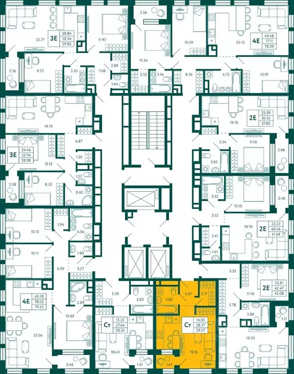 Студия Башкортостан, Уфа Зеленая Роща жилрайон, Терле Парк жилой ... - Фото 2