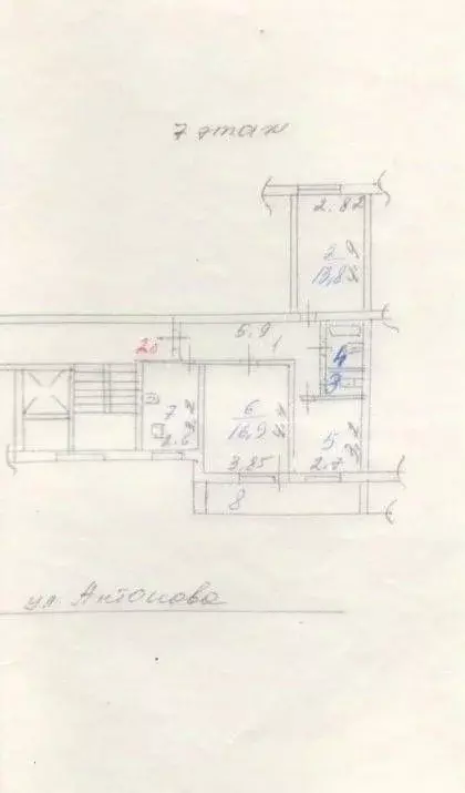 3-к кв. Пензенская область, Пенза ул. Антонова, 19 (65.3 м) - Фото 1