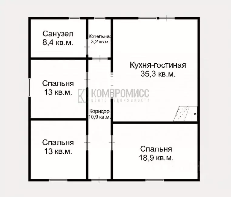 Дом в Краснодарский край, Северская ст-ца ул. Киевская (143 м) - Фото 1