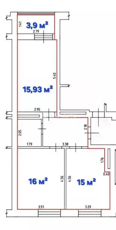 2-к кв. Калининградская область, Калининград ул. Генерала Челнокова, ... - Фото 2