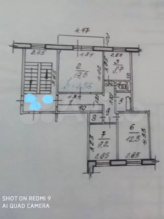 3-к. квартира, 66 м, 4/5 эт. - Фото 0