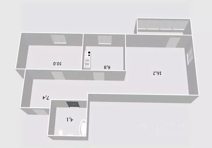 2-к кв. Башкортостан, Уфа ул. Летчика Кобелева, 3/2 (47.5 м) - Фото 2