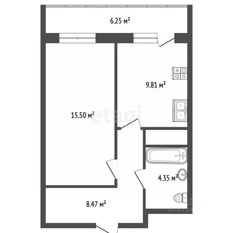 1-к кв. Мордовия, Саранск просп. Российской Армии, 28 (44.0 м) - Фото 1