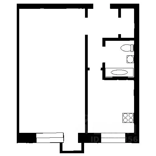 1-к кв. Нижегородская область, Нижний Новгород ул. Федосеенко, 13 ... - Фото 2