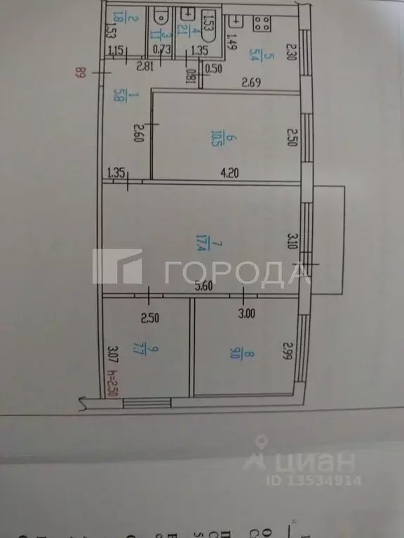 2-к кв. Алтайский край, Барнаул Балтийская ул., 2 (65.3 м) - Фото 2