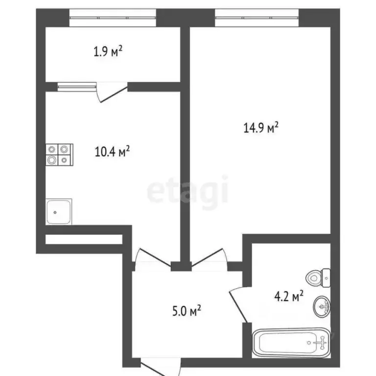 1-к кв. Краснодарский край, Новороссийск ул. Матвейкина, 1Ак2 (36.4 м) - Фото 1