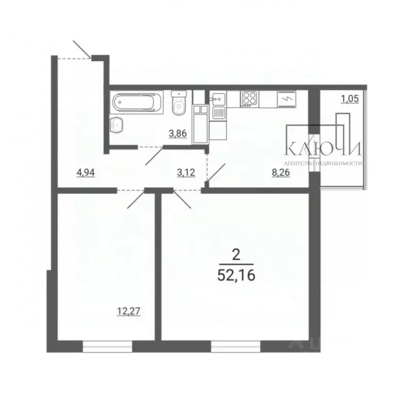2-к кв. Челябинская область, Магнитогорск ул. 50-летия Магнитки, 29 ... - Фото 2