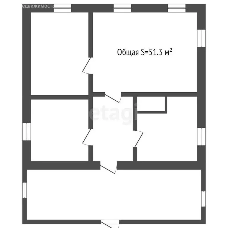 Дом в посёлок Центральный, Клубный переулок (51.3 м) - Фото 1