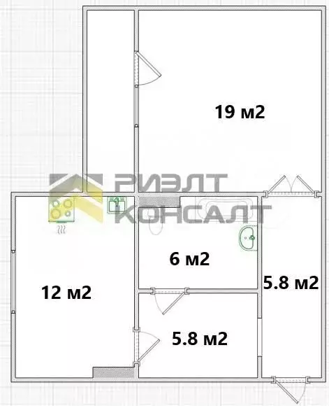 1-к. квартира, 48 м, 6/10 эт. - Фото 0
