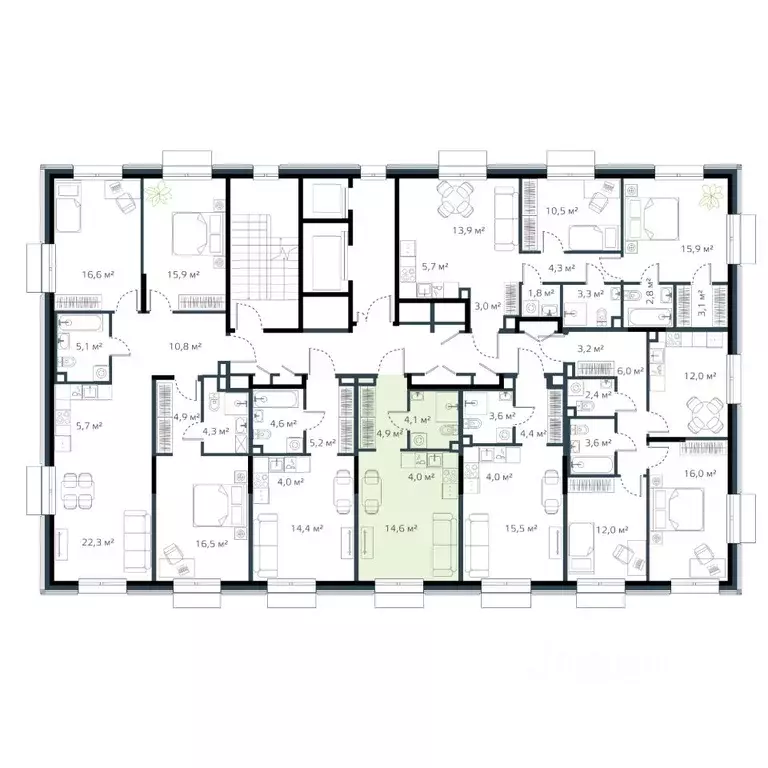 1-к кв. Приморский край, Владивосток Дом на Востоке жилой комплекс, ... - Фото 2