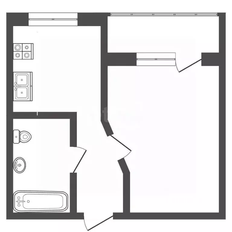 1-к кв. Севастополь просп. Победы, 23 (22.2 м) - Фото 2