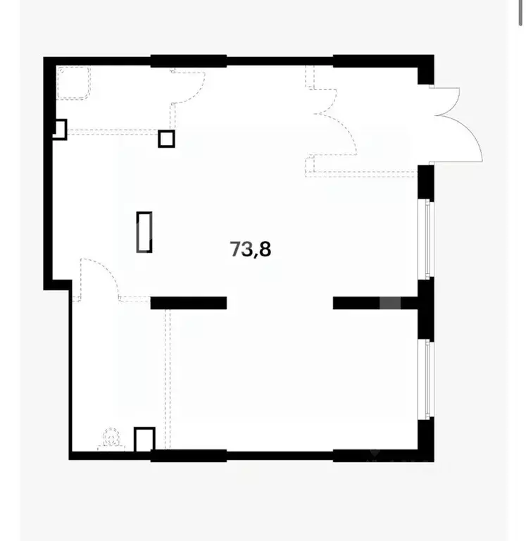 Помещение свободного назначения в Москва Сигнальный 16 жилой комплекс, ... - Фото 2
