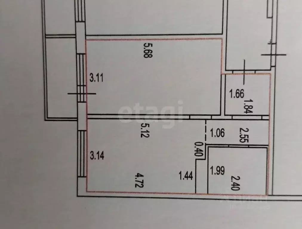 2-к кв. Алтайский край, Барнаул ул. Сергея Ускова, 25 (43.9 м) - Фото 2