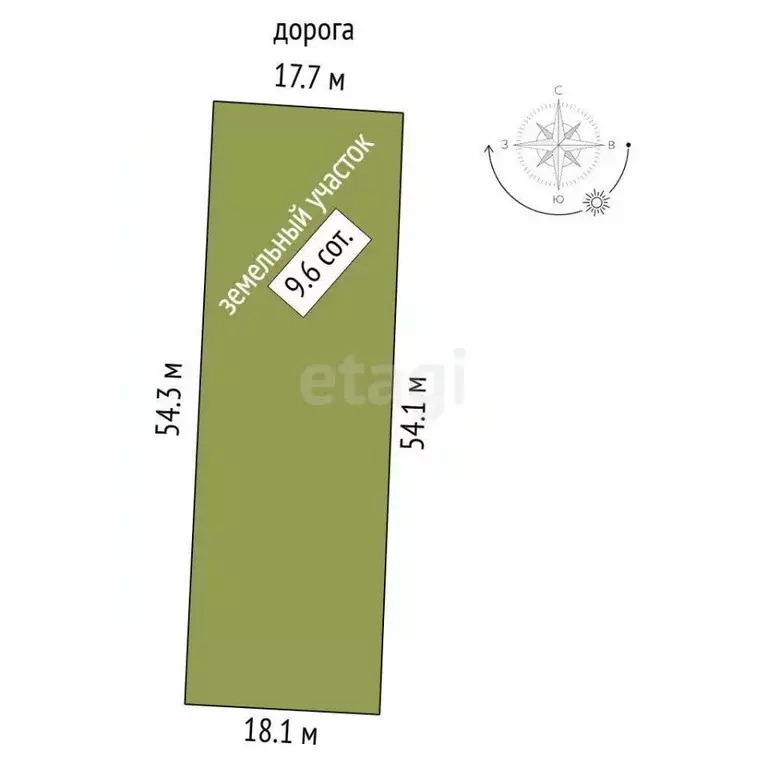 Участок в Крым, Феодосия пер. Казацкий (9.6 сот.) - Фото 2