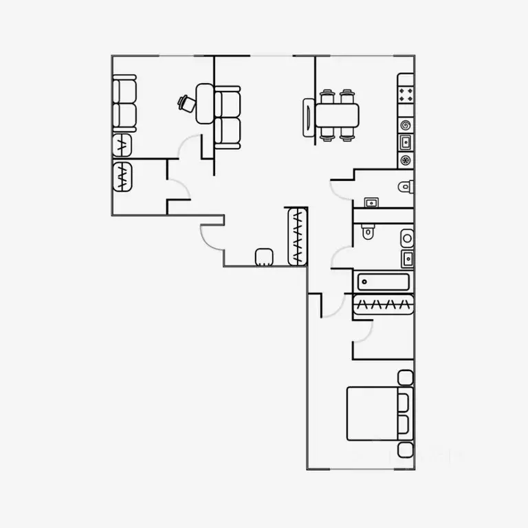 3-к кв. Свердловская область, Екатеринбург ул. Шаумяна, 24 (75.0 м) - Фото 1