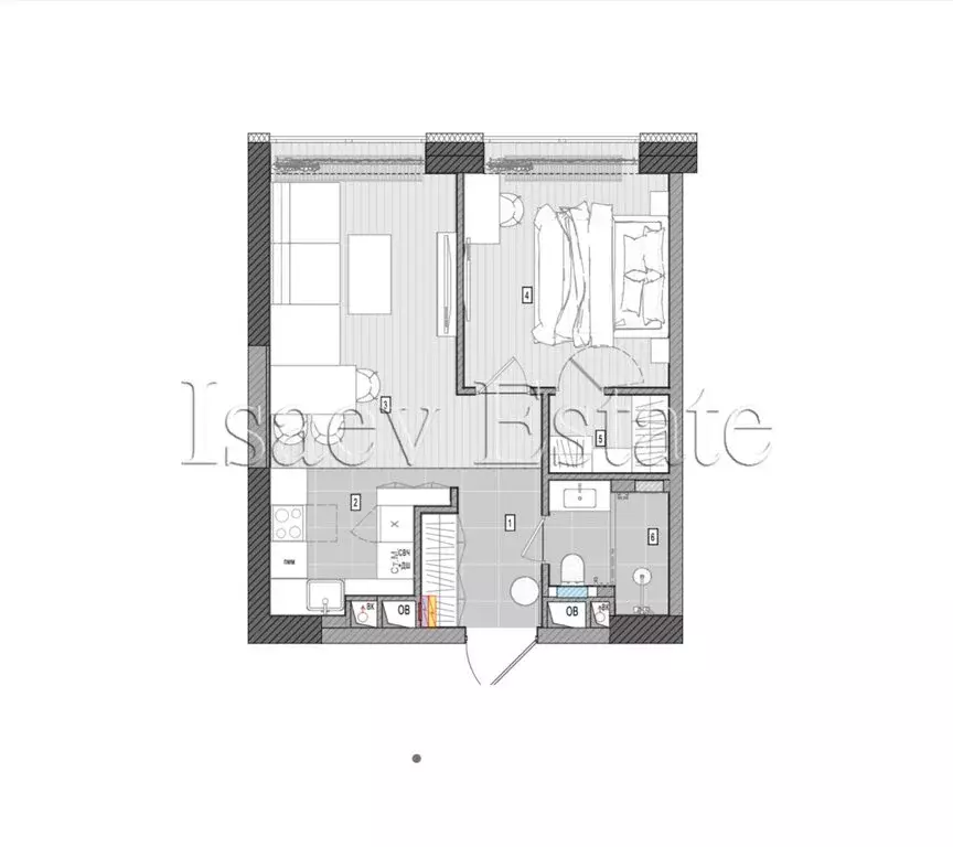 1-комнатная квартира: Москва, улица Генерала Дорохова, 10Д (49 м) - Фото 1