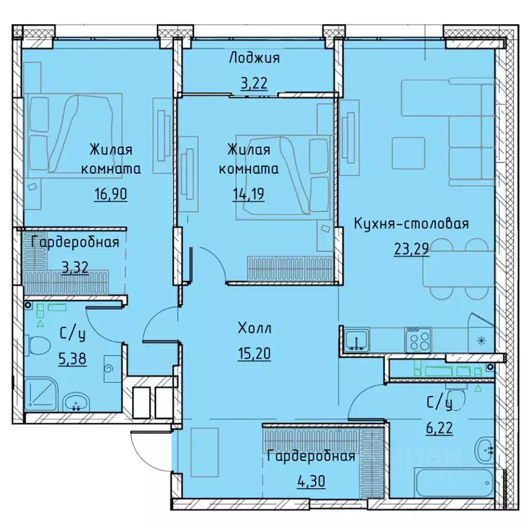 2-к кв. Свердловская область, Екатеринбург ул. Машинная, 1в/3 (90.4 м) - Фото 0