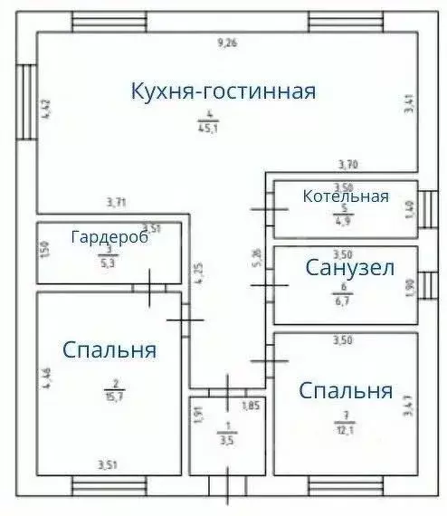 Дом в Хабаровский край, Хабаровский район, с. Сосновка  (95 м) - Фото 2