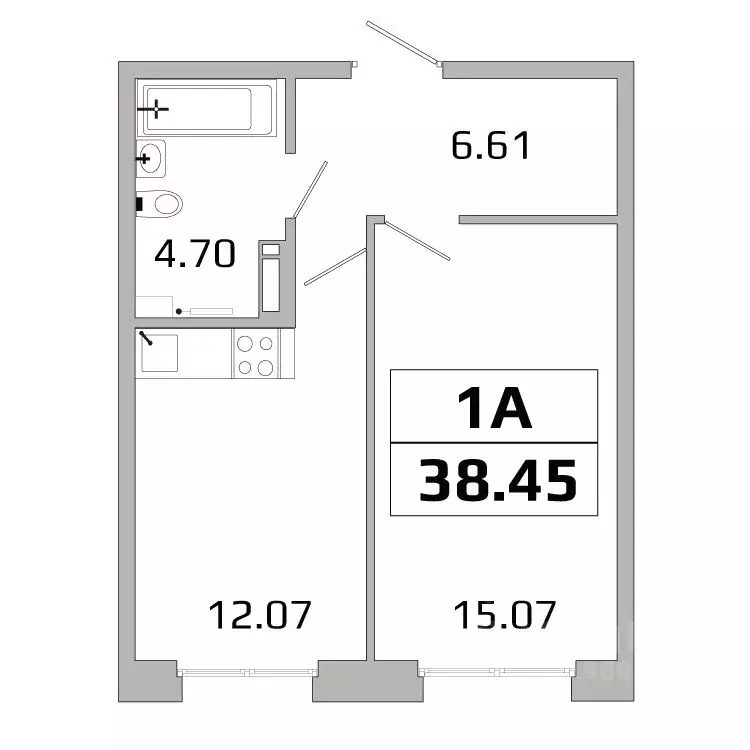 1-к кв. Иркутская область, Иркутск ИВАТУ городок, Авиатор жилой ... - Фото 1