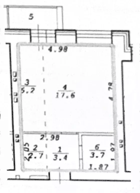 Студия Новосибирская область, Новосибирск Кубовая ул., 96 (33.6 м) - Фото 1