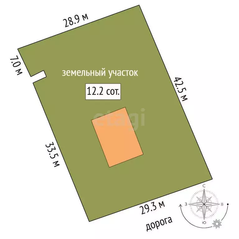 Дом в село Сингуль Татарский, Земляничная улица (98 м) - Фото 1